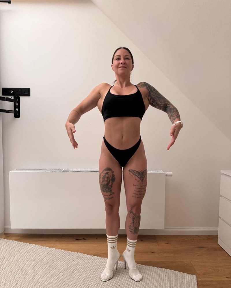 Lia zu Beginn ihrer Fitness-Reise